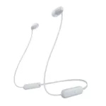 SONY WI-C100 with 25 Hours Battery Life Bluetooth Headset??(White, In the Ear)