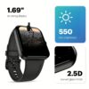 Noise Pulse Go Buzz Smart Watch Jet Black - Image 2