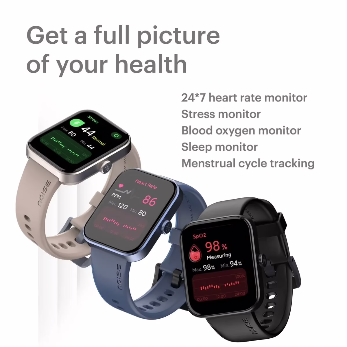 Noise ColorFit Pulse Grand Smart Watch Jet Black - Image 6