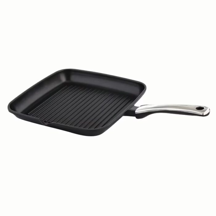 Prestige Die cast PlusSquare Grill Pan - 280mm with Induction base and heat indicator