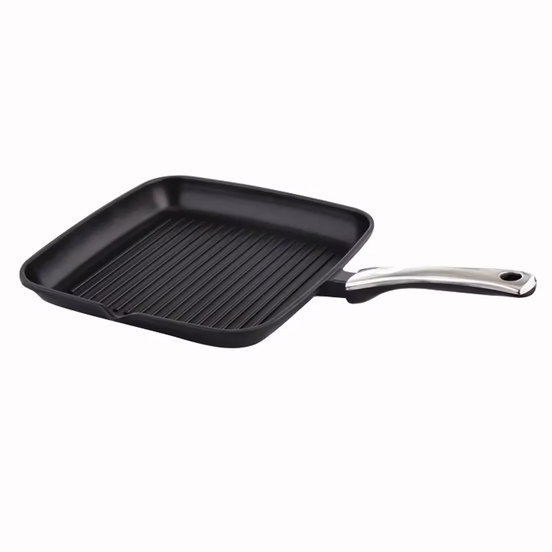 Prestige Die cast PlusSquare Grill Pan - 280mm with Induction base and heat indicator