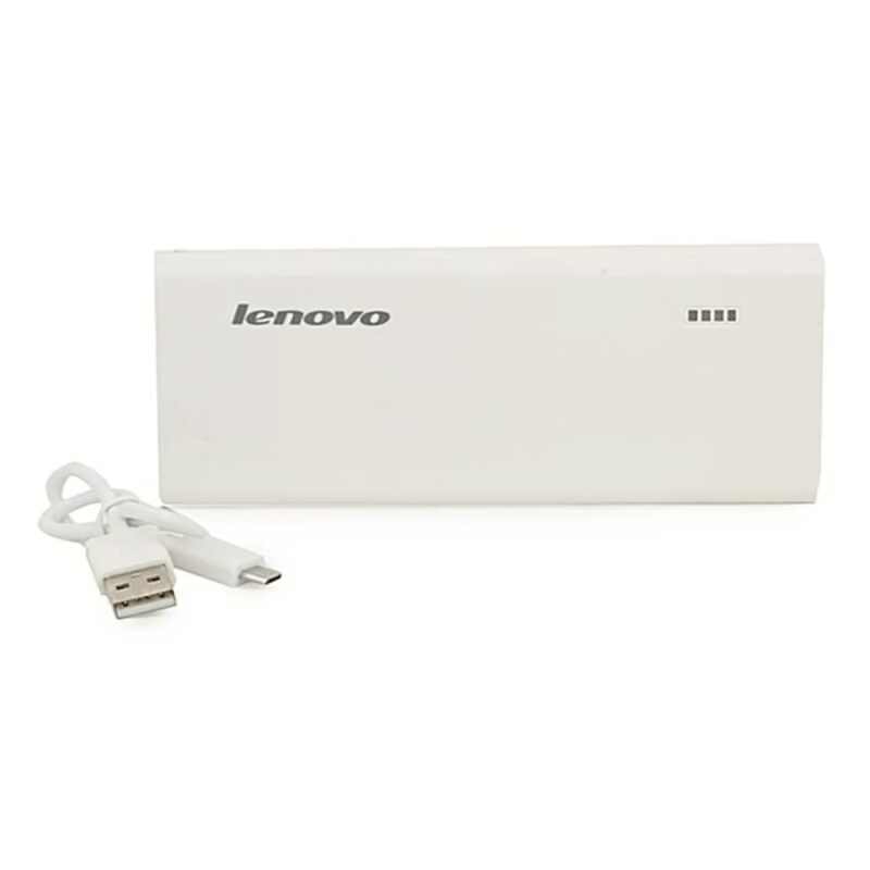 Lenovo PA10400 10400 mAh Power Bank With Micro USV Cable - White