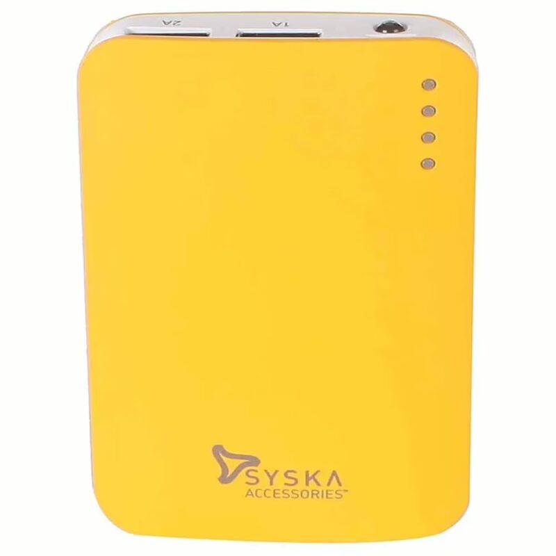 Syska Power Elite 78 7800 mAh Power Bank - Yellow