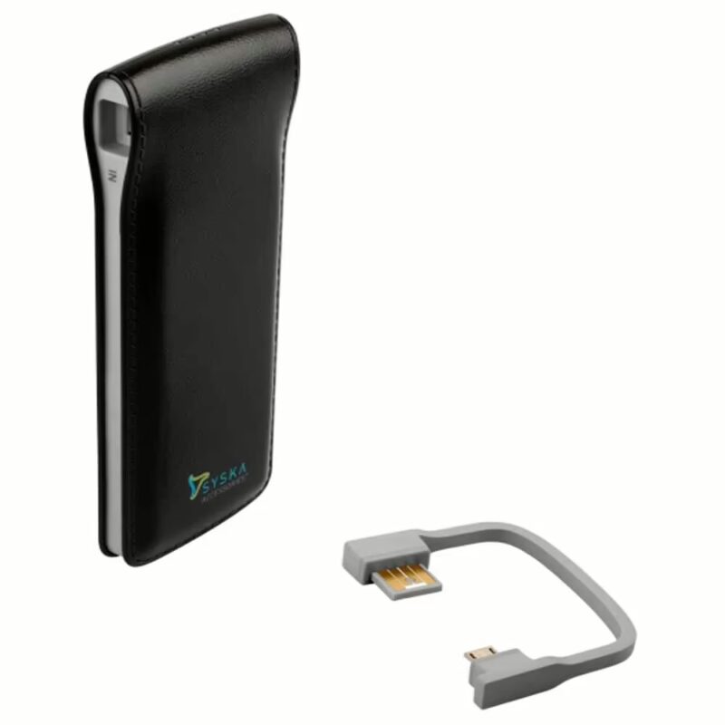 Syska Powe Fashion 6000 Mah Power Bank - Black