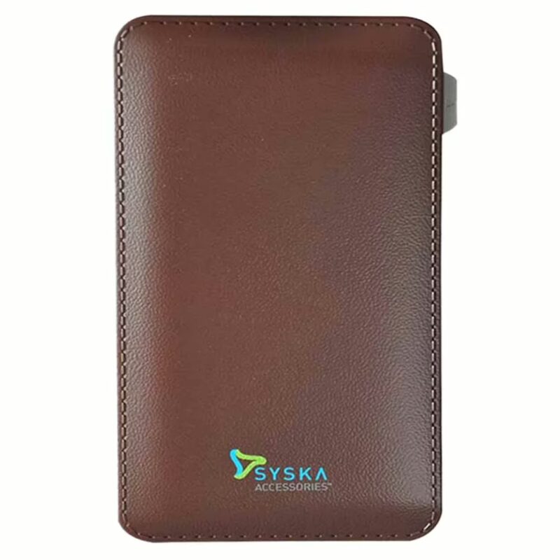 Syska Power Vintage 6000 mAh Power Bank - Brown