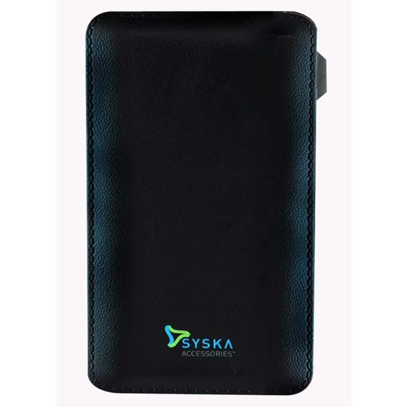 Syska Power Vintage 6000 mAh Power Bank - Black