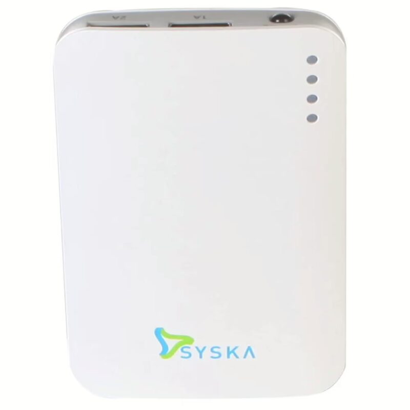 Syska Power Elite 78 7800 mAh Power Bank - White