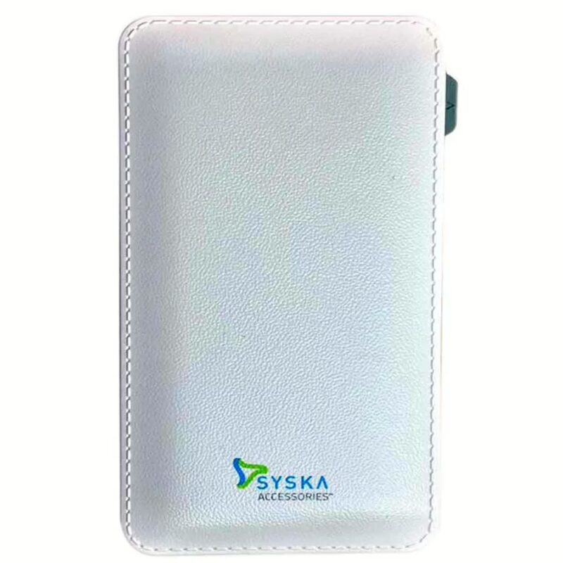 Syska Power Vintage 6000 mAh Power Bank - White