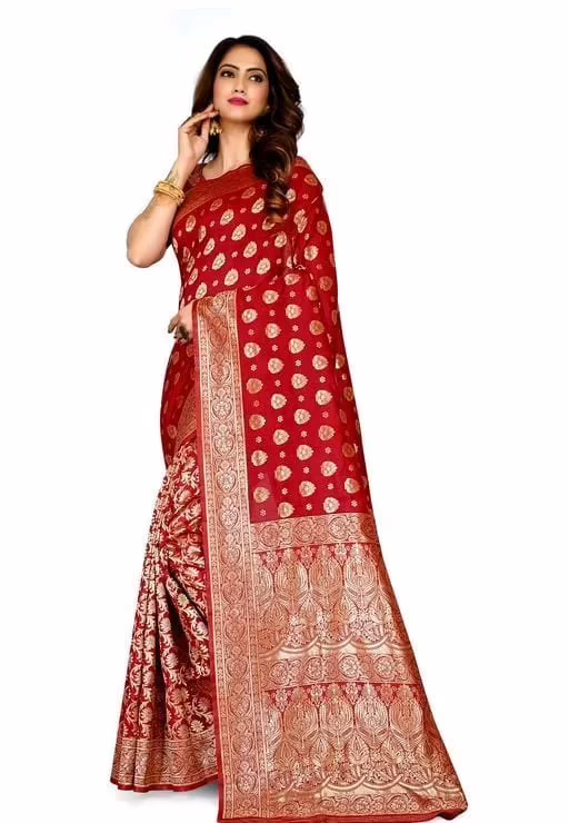 Banarasi Silk Jacquard Saree With Blouse