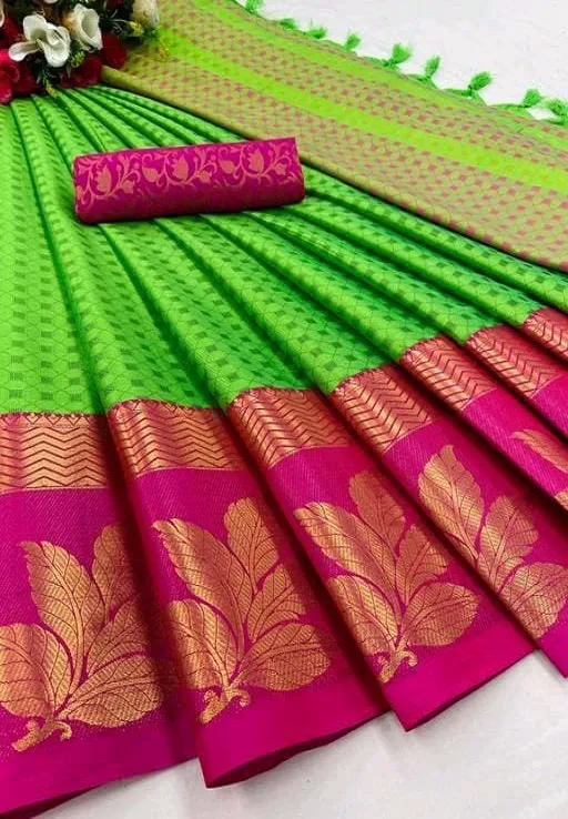 Adrika Classy Green Banarasi Silk Sarees