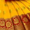 Aagyeyi Yellow Pretty Banarasi Silk Sarees - Image 2