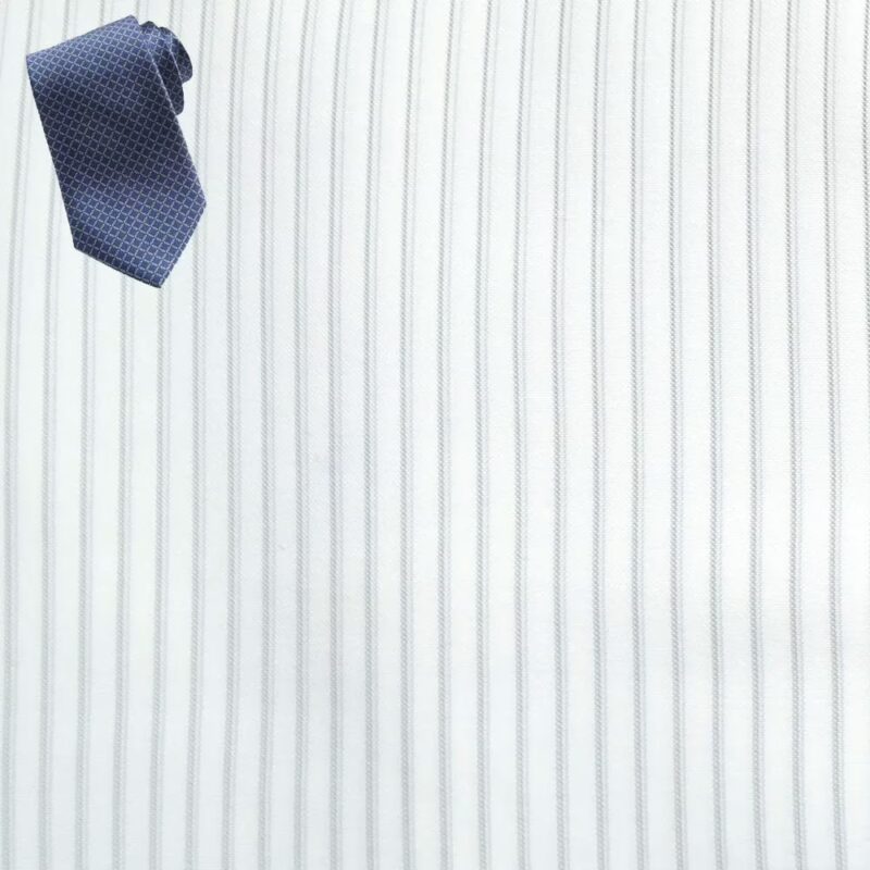 Raymond Men Poly Blended Shirting Fabric White Free Tie