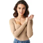 Seasons Square Neck Round Edges Full Sleeve Top