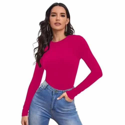 Seasons Beauty Fashion Magenta Full Sleeve Top