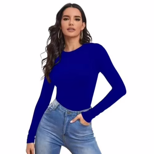 Seasons Beauty Fashion Royal Blue Full Sleeve Top