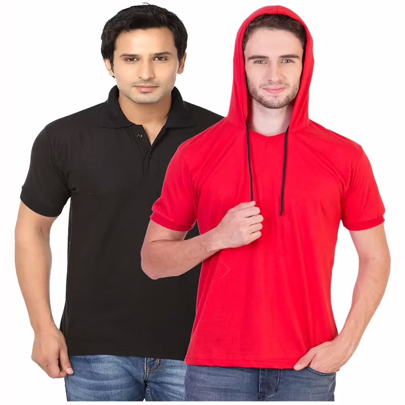 Season Multi  T Shirts With Hooded T Shirt
