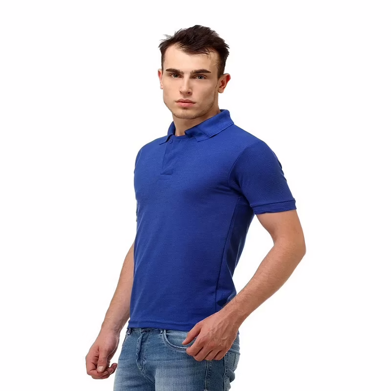 Season Combo Of Blue And Yellow Neck T Shirt - Image 3