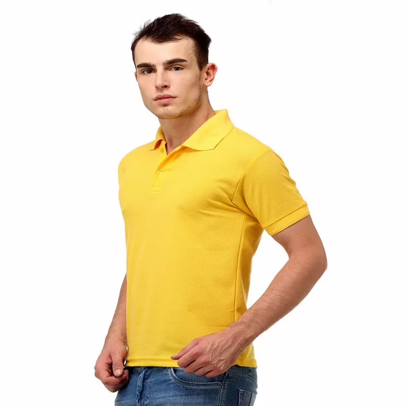 Season Combo Of Blue And Yellow Neck T Shirt - Image 2