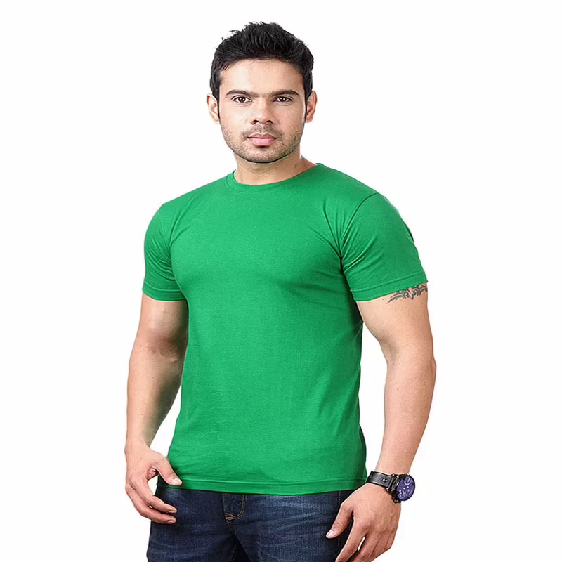 Season Funky Guys Green Cotton Blend T-shirt