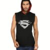 Season Sayitloud Black Cotton Manofsteel Hooded T Shirt - Image 2