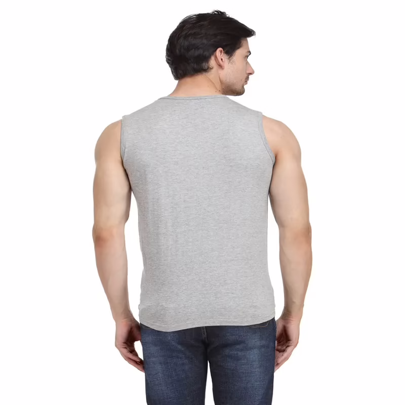 Season Gray Sleeveless Vest - Image 4