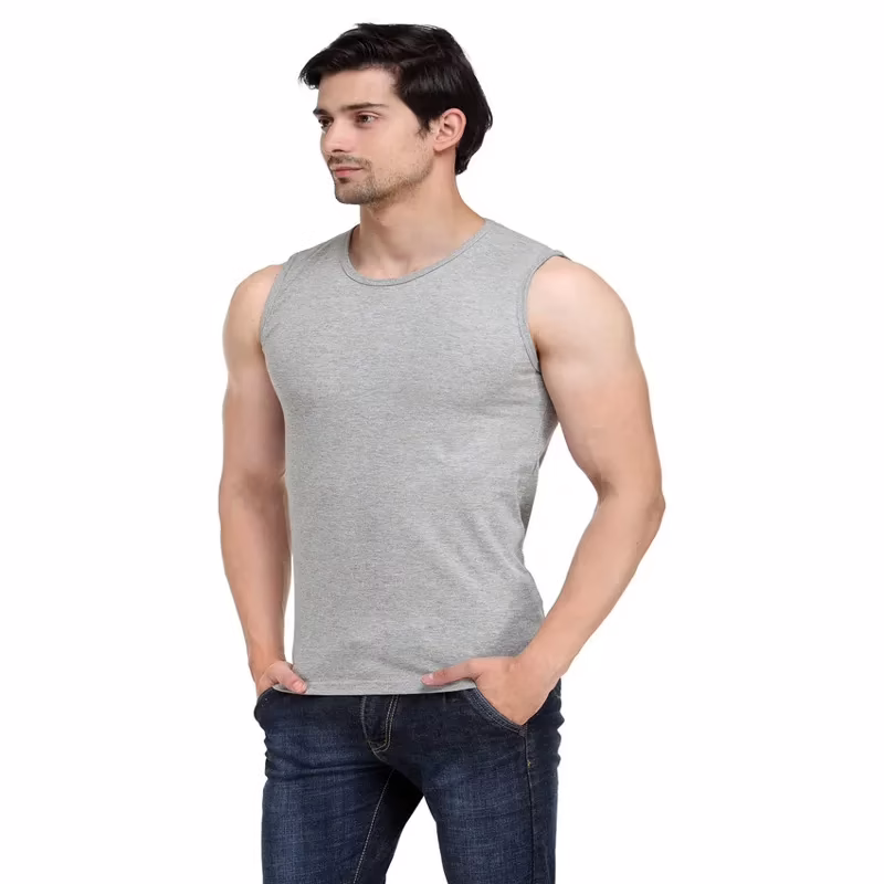 Season Gray Sleeveless Vest - Image 2
