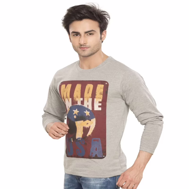 Season Grey Cotton T-shirt - Image 3
