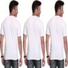 Season Solid Men's Round Neck White T-Shirt - Image 2