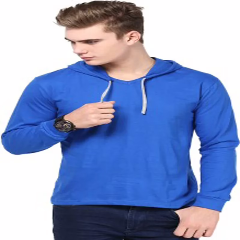 Season Men's Hooded Blue T-Shirt