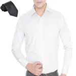 Raymond Men Cotton Blended Shirt Fabric Off White Free Tie