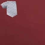 Raymond Men Poly Blended Shirt Fabric Maroon Free Tie