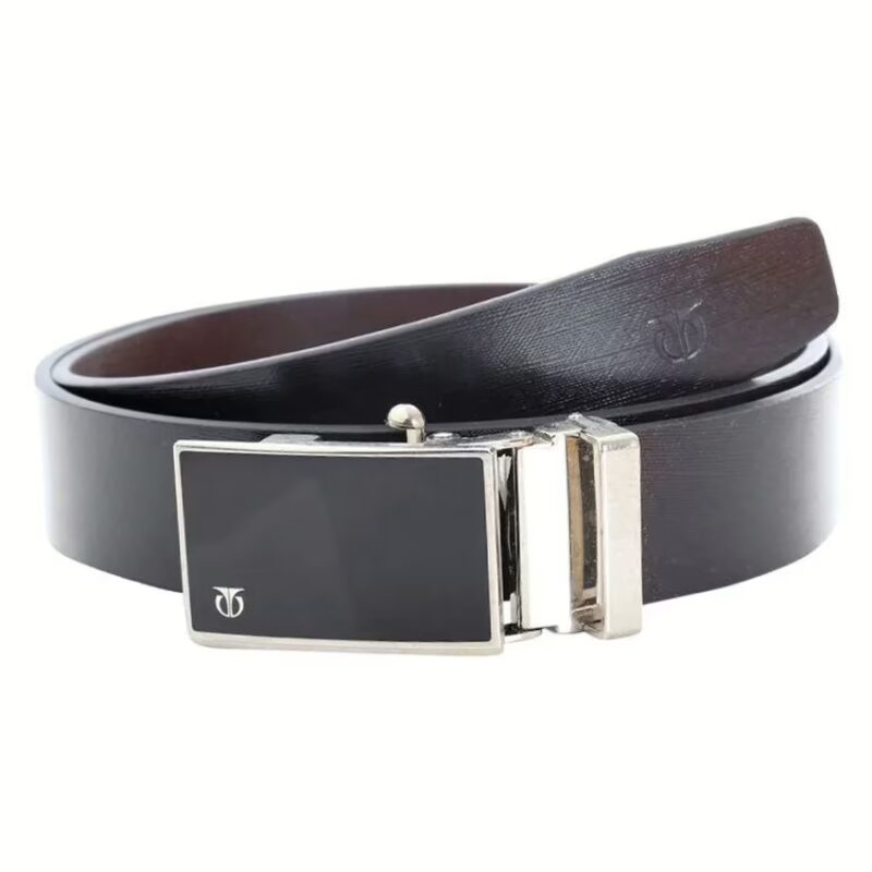 Black Leather Belt for Men