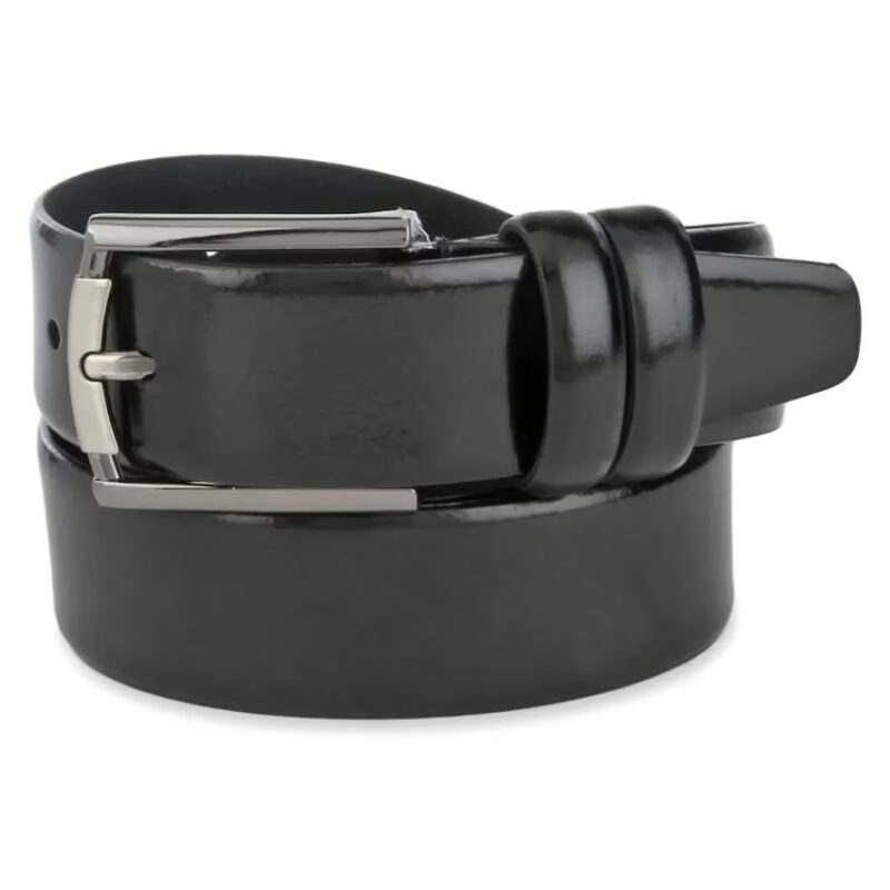 Seasons Black Leather Formal Belts