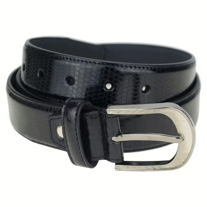 Black Leather Belt For Men