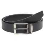 Black Leather Belt for Men