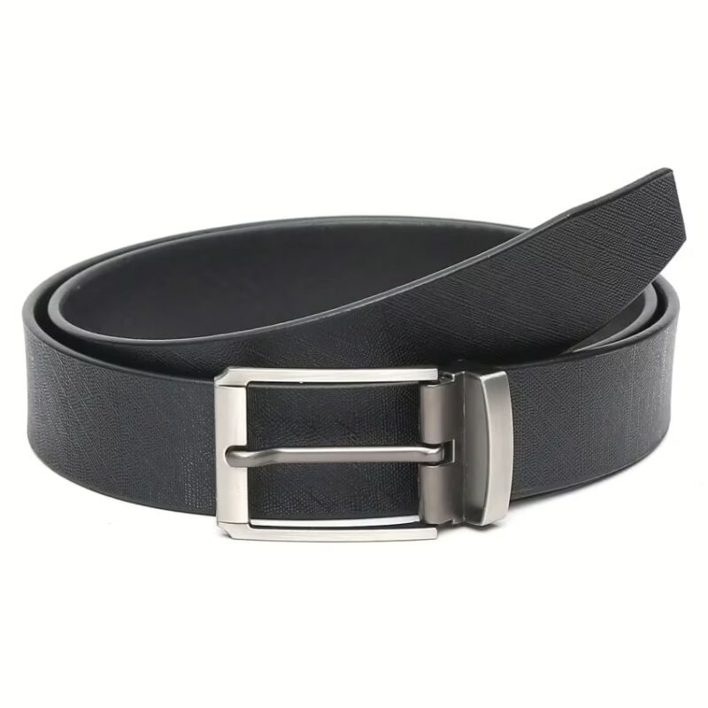 Black Leather Belt for Men