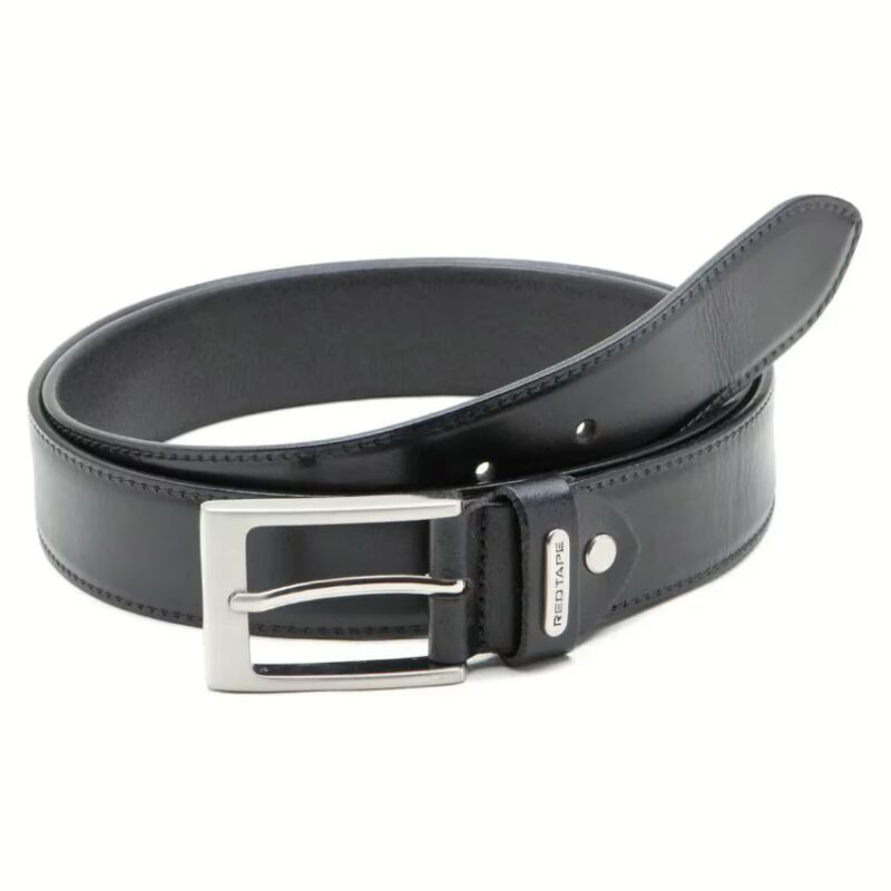 Black Leather Casual Belts