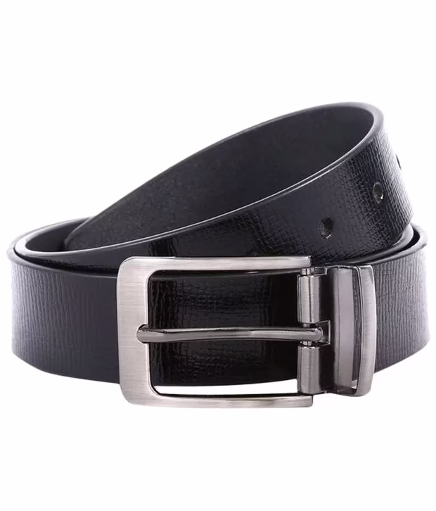 Black Leather Formal Belts