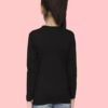 Girls Black Solid Color Tshirt - Image 2