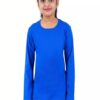 Pack of 2 Blue Cotton Girls Full Sleeve Cotton T Shirt - Image 2