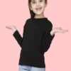 Black Red Girls Kids T-Shirts - Image 3