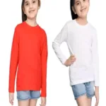 Red White Girls Kids T-Shirts