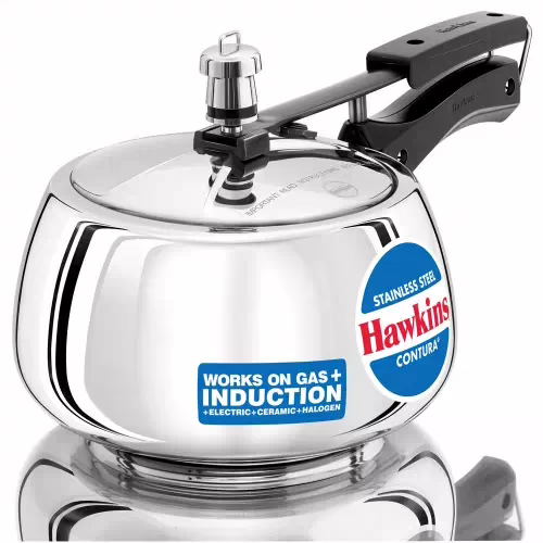 Hawkins Stainless Steel Contura (SSC30) 3 L Induction Bottom Pressure Cooker??(Stainless Steel)