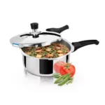 Milton Pro Cook Tri Ply Pressure Cooker With Outer Lid, Silver 1.5 L Pressure Cooker??(Stainless Steel)