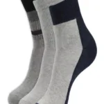 Multicolor Ankle Length Socks for Men - Pack of 3
