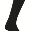 Black Cotton Full Length Socks For Men - 6 Pair Pack - Image 2