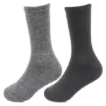 Woolen Plain Kids Socks Pack for 2