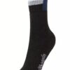 Black Casual High Ankle Length 3 Pair Socks - Image 2