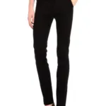 Black Cotton Slim Casual Chinos
