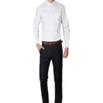 Black Regular Fit Formal Trouser